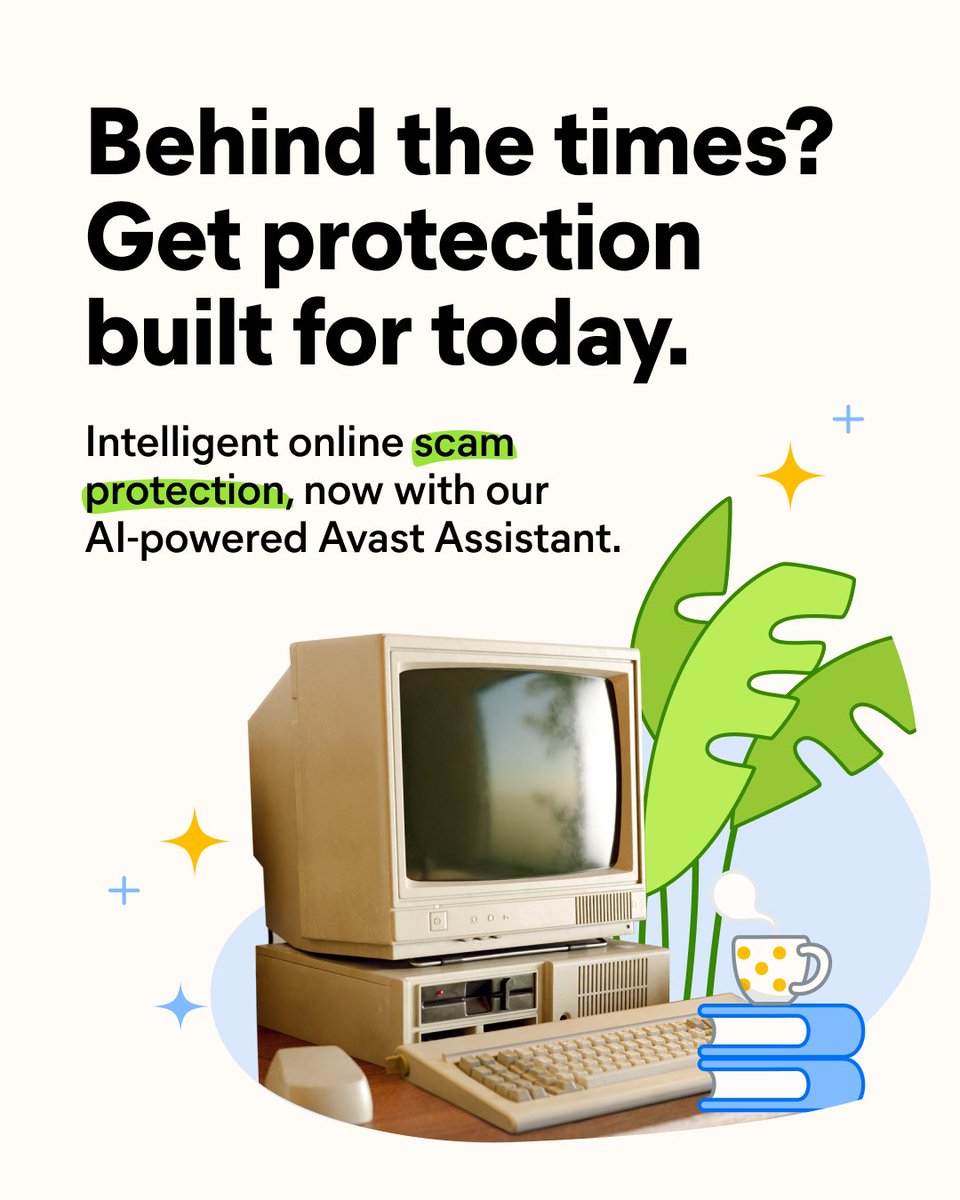 Times have changed and so have scams. 🕛​
Available now. 🔥The AI-powered Scam Guardian in Avast Free Antivirus provides answers in real-time whenever you think someone's scamming you. Get it now: bit.ly/3HTiLUu