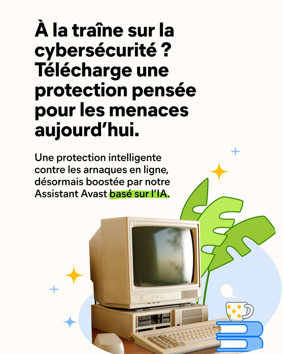 Les temps changent. Les arnaques aussi. 🕛
🔥 Disponible dès maintenant, l’Assistant Avast, dopé à l’IA et intégré à notre Antivirus Gratuit te répond instentanément si tu penses être victime d’une arnaque en ligne. Télécharge-le dès maintenant : bit.ly/4kNH1G6