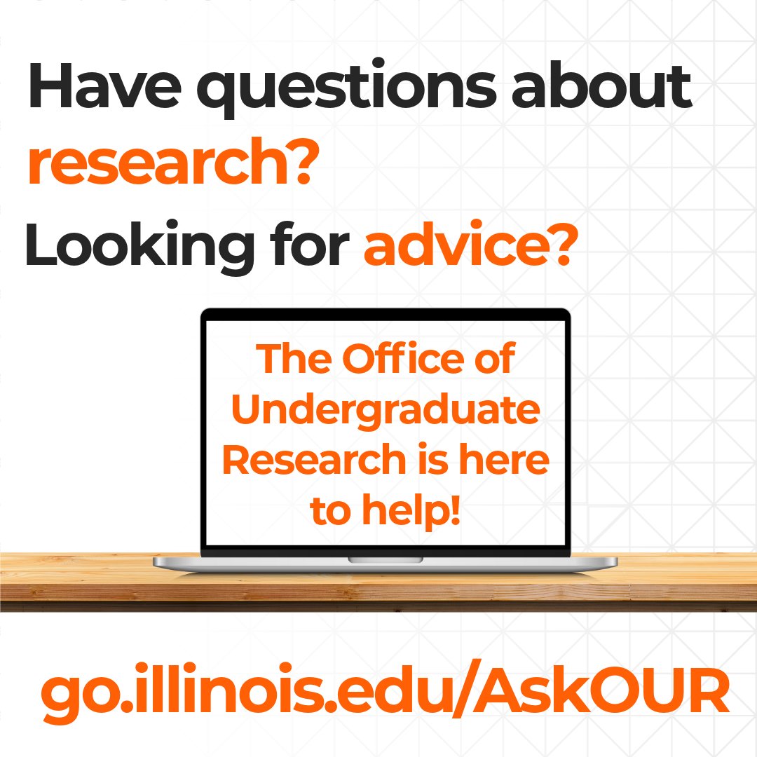 👋 Do you have any questions about Undergraduate Research at Illinois?

Whether you have questions, need guidance, or just want to talk through your interests—we’d love to help you take the first step. Reach out today!

⭐️ Schedule a meeting today at: go.illinois.edu/AskOUR