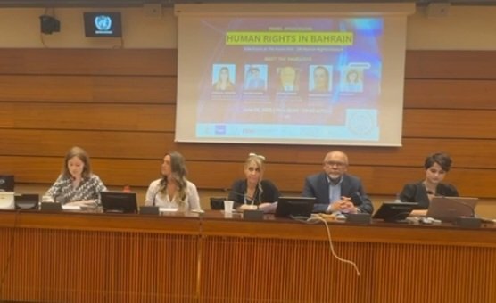 Bahrain Center for Human Rights (@bahrainrights) on Twitter photo #HRC59, BCHR hosted a side event on #Bahrain’s human rights situation.
<a href="/BahrainRights/">Bahrain Center for Human Rights</a>: Time for dialogue & reconciliation
🔹 <a href="/SALAM_DHR/">SALAM DHR</a>: Political isolation laws must end
🔹 <a href="/CIHRS_Alerts/">CIHRS</a>: UN mechanisms key to accountability
🔹 <a href="/WCADP/">End Death Penalty</a>: End the death penalty
#freealkhawaja #HRC59, BCHR hosted a side event on #Bahrain’s human rights situation.
<a href="/BahrainRights/">Bahrain Center for Human Rights</a>: Time for dialogue & reconciliation
🔹 <a href="/SALAM_DHR/">SALAM DHR</a>: Political isolation laws must end
🔹 <a href="/CIHRS_Alerts/">CIHRS</a>: UN mechanisms key to accountability
🔹 <a href="/WCADP/">End Death Penalty</a>: End the death penalty
#freealkhawaja