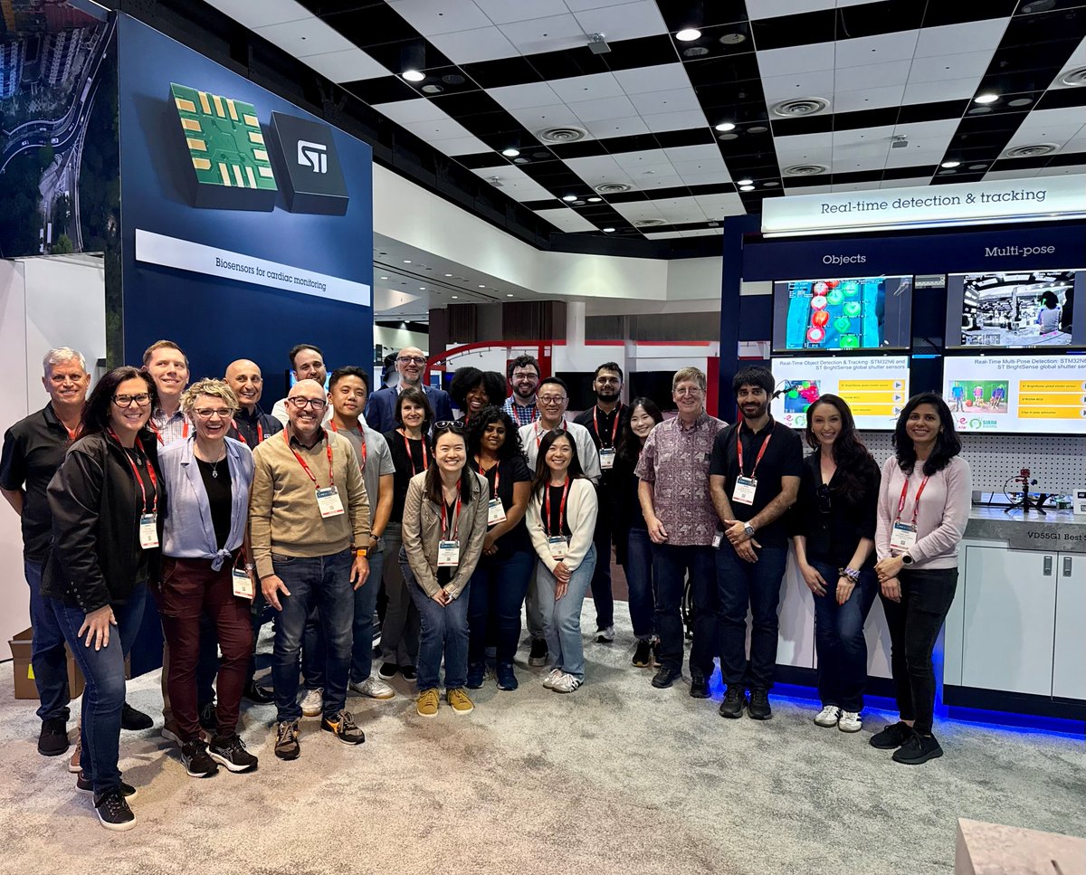 ST_World's tweet image. 🚀 #SensorsConverge Expo opens today! Our sessions:
️10:30: Conference
11:25:  Live Theater
🏆5 pm:40th Anniversary Reception &amp;amp; Best of Sensors Awards
Our new dual-accelerometer IMU, the LSM6DSV320X, is a finalist in the Best #MEMS solution category
➡️ spkl.io/6017A6qDz