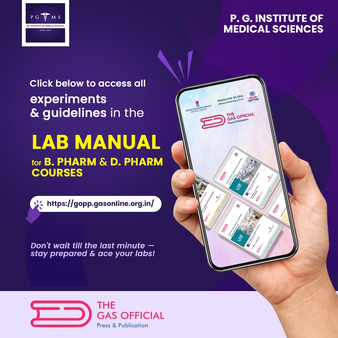 gopsai_online's tweet image. Click below link to access all 𝗘𝘅𝗽𝗲𝗿𝗶𝗺𝗲𝗻𝘁𝘀 & 𝗚𝘂𝗶𝗱𝗲𝗹𝗶𝗻𝗲 for 𝗕.𝗣𝗛𝗔𝗥𝗠, 𝗗.𝗣𝗛𝗔𝗥𝗠 and 𝗕𝗠𝗟𝗧 course !
gopp.gasonline.org.in
#labmanual #experiment #guidelines #courses #education #knowledge