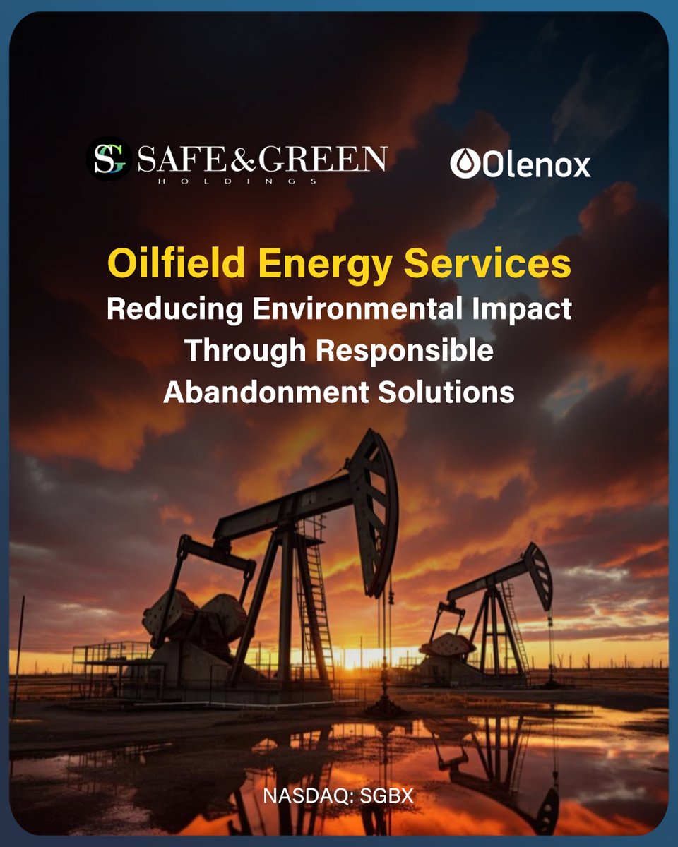 Responsible #abandonment is key to minimizing the #environmental risks associated with #OilAndGas operations.

Our #OilfieldServices include abandonment solutions that support environmental protection.

Learn more: asmbly.link/iukOPs0 

🇺🇸 #NASDAQ: $SGBX