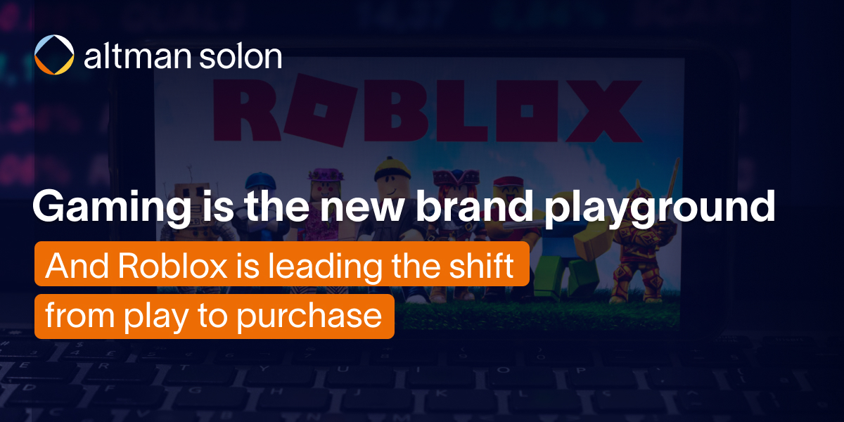 🎮 44% of Roblox users say they spend money to express themselves, not just to win.
Identity is fueling a new kind of digital commerce.
Matt Rivet &amp; Fady Rashmawi unpack what this means for brands.
👉 altmnsol.co/4llFE1a
#Gaming #YouthMarketing #DigitalIdentity #AltmanSolon