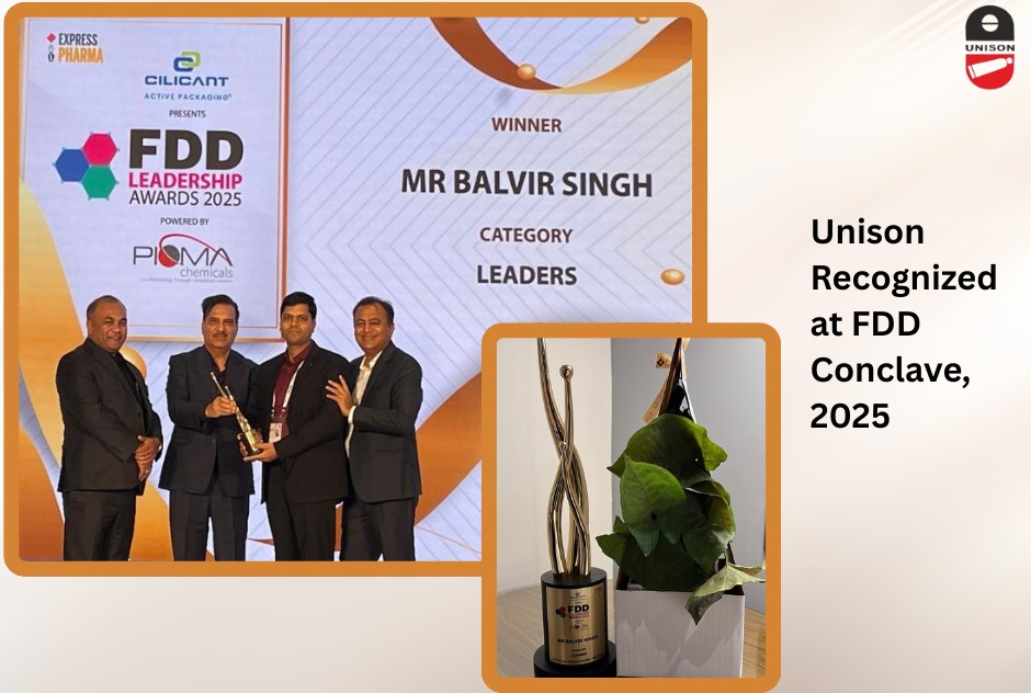 unisonpharma's tweet photo. We are delighted to share that Mr. Balvir Singh, Head of R&amp;D – Regulated Markets, has been honored with the prestigious FDD Leadership Award in the category of "LEADERS" at the Formulation Development and Drug Delivery Conclave 2025, conducted by Express Pharma in Hyderabad. https://t.co/qtVrgwwtK2