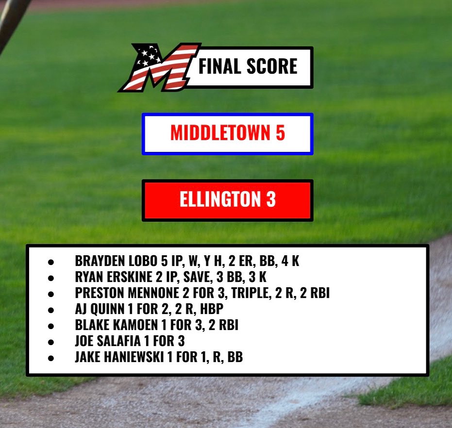 Middletown Post 75 Baseball tweet media