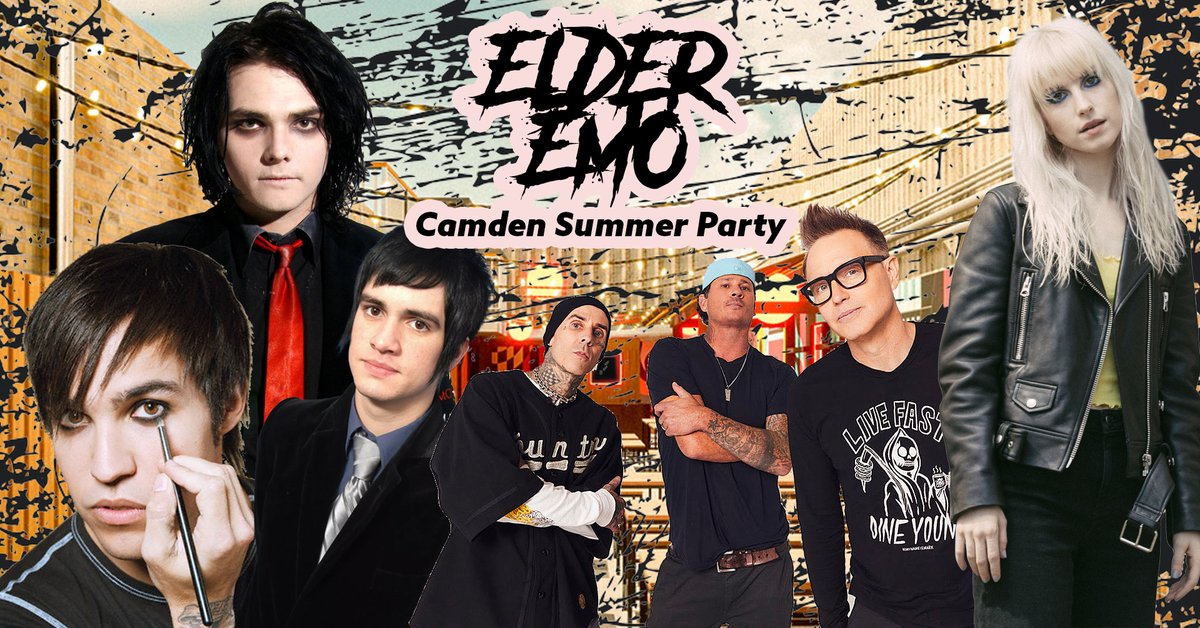 📣Just Announced for Camden Courtyard  📣
Elder Emos’, come join us in Camden for a Summer Terrace Party on the 8th of August ☀️🍹🎶

Tickets are now available via the link below:
electricballroom.seetickets.com/event/elder-em…