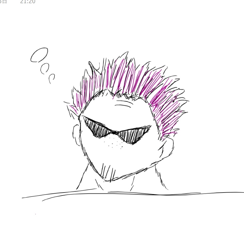 #新しいプロフィール画像 
しばらく自分が描いてみたゼファー先生にします