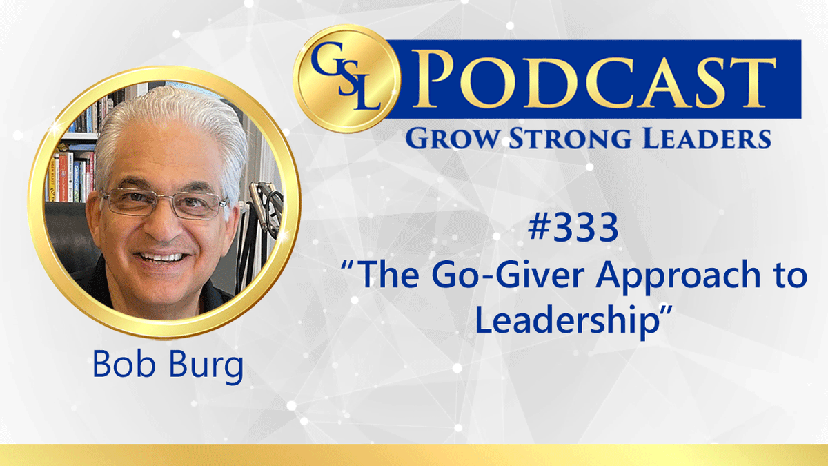 What if the secret to success is giving more? In this episode, <a href="/BobBurg/">Bob Burg</a>, co-author of 𝙏𝙝𝙚 𝙂𝙤-𝙂𝙞𝙫𝙚𝙧, talks about why shifting your focus to consistently providing value leads to greater fulfillment and profitability.
growstrongleaders.com/bob-burg/