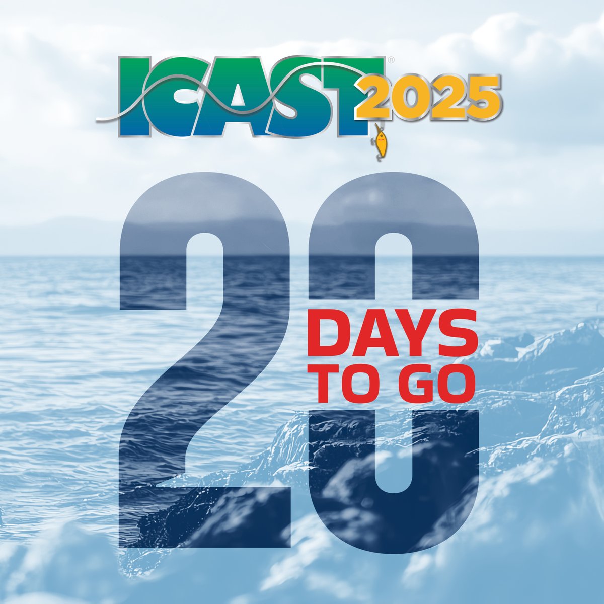 ICASTshow's tweet photo. The countdown is reeling in fast — just 20 DAYS until ICAST 2025!
Booth space is still available and attendee registration is open, Don’t miss out on the biggest week in sportfishing! https://t.co/7gb4kJVXBT
#ICAST2025 | #ICAST | #ICASTSHOW https://t.co/D4WTpUIsjA