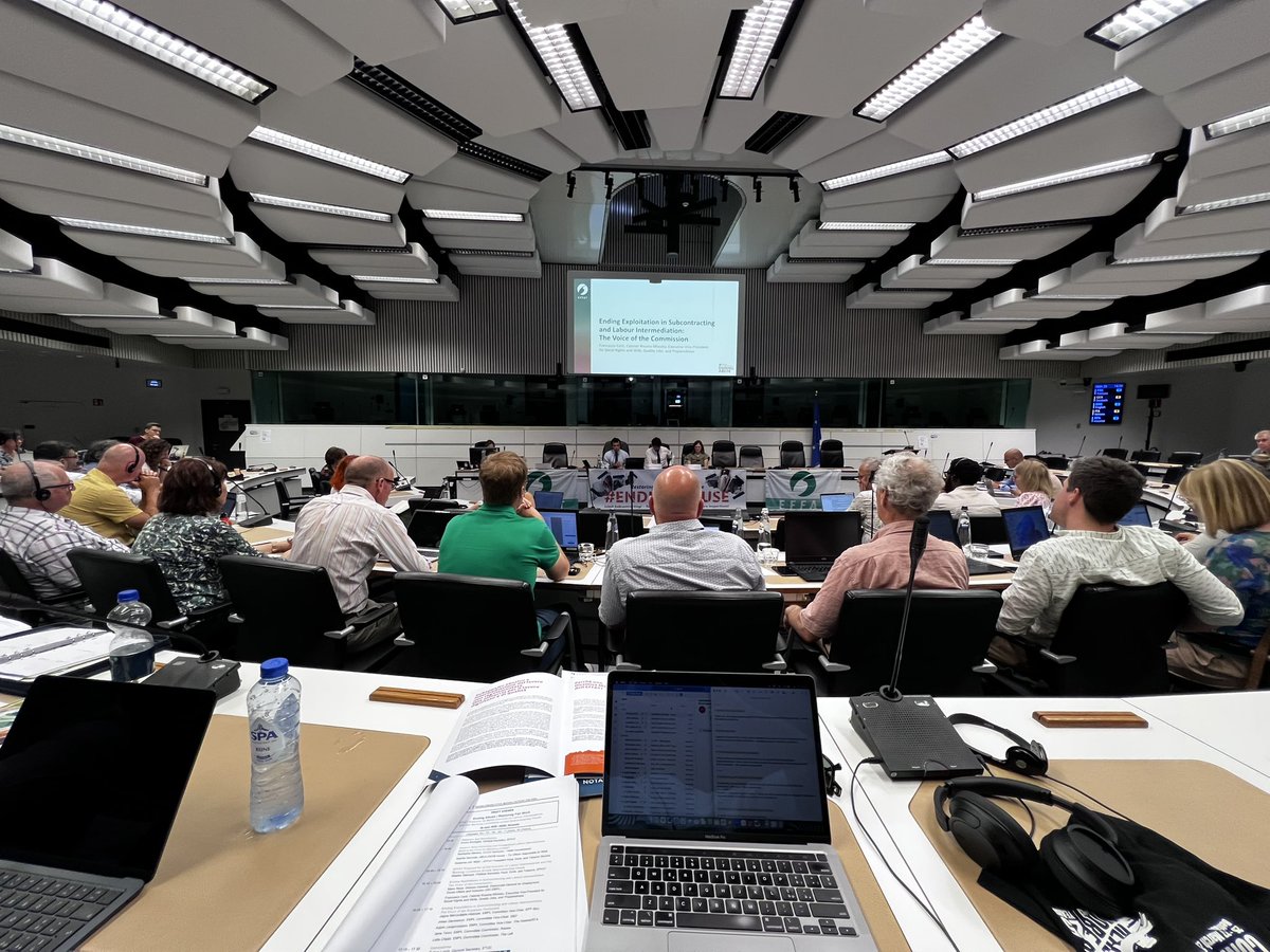 jeffnonato's tweet photo. Today in Brussels with @EFFAT_org - calling for a strong EU Directive to end exploitation in subcontracted work.
Hospitality and public catering workers, mostly migrant women, deserve equal rights, not cheaper contracts.
#EndingAbuse https://t.co/O5WUqto4z6