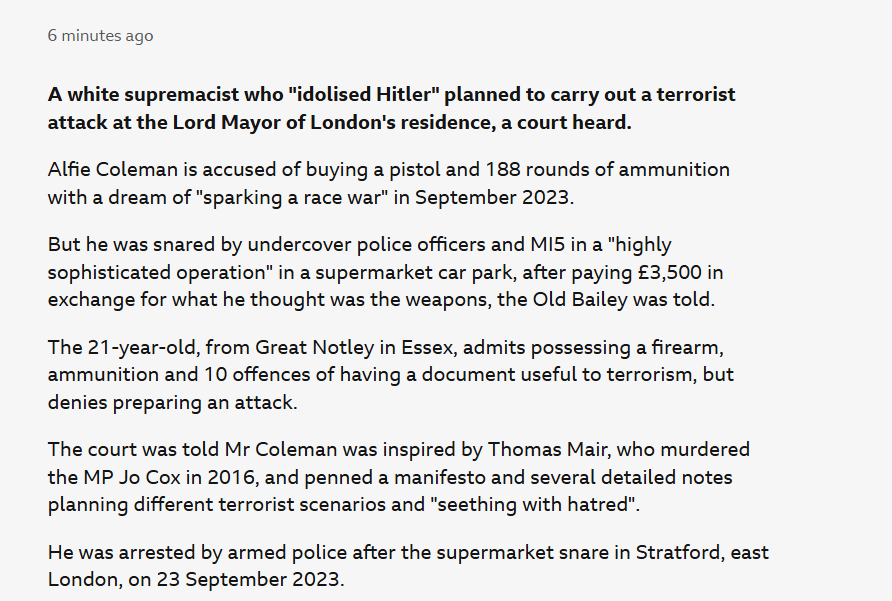 Odds must be at least 50/50 that this mastermind planned to attack the residence of the Lord Mayor of London because he assumed the Lord Mayor of London is Sadiq Khan?
