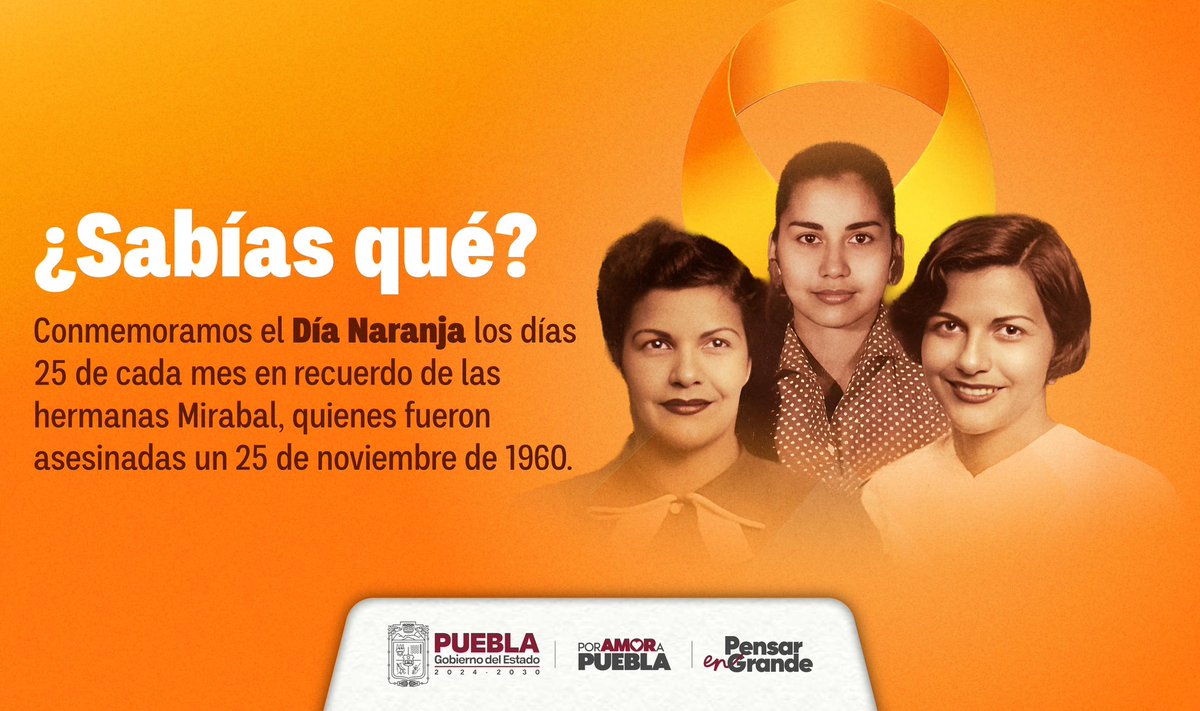 📅 #DíaNaranja | Cada 25 de mes conmemoramos el Día Naranja, una fecha para generar conciencia y prevenir las violencias contra mujeres, niñas y adolescentes.