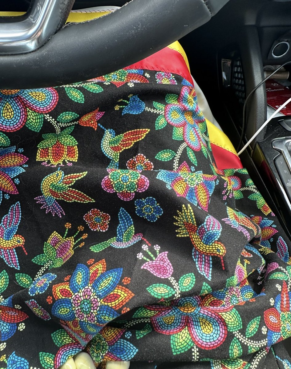 Miigwetch to Joy Morgan of Ink Joy Tattoo for helping me bring this vision to life!! Inspired by the ribbon skirt I was gifted by my community.