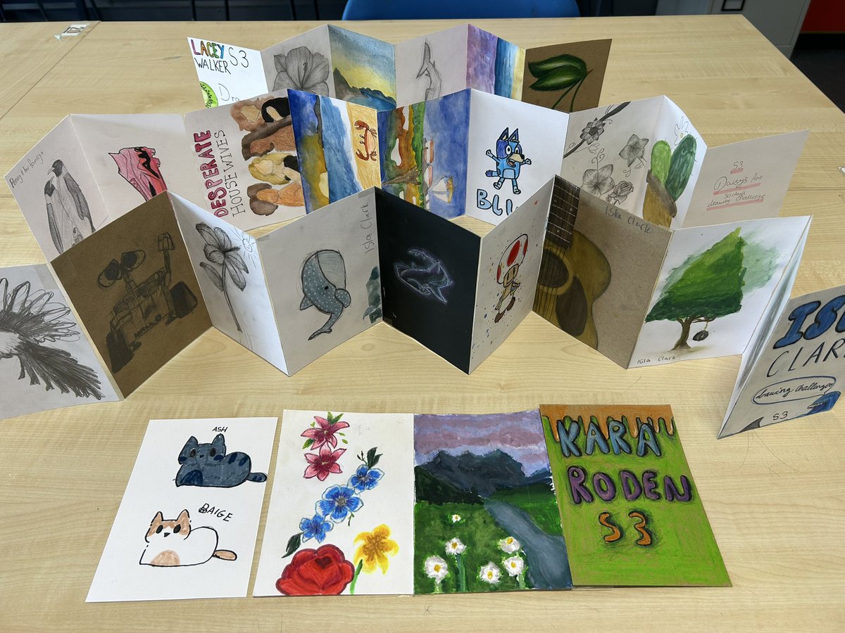 St Benedict's HS Art (@stbenedictsart) on Twitter photo S3 have been showing us how creative they can be with a drawing challenge. Some lovely work S3 well done! <a href="/stbenedictsren/">St Benedict's High School</a> S3 have been showing us how creative they can be with a drawing challenge. Some lovely work S3 well done! <a href="/stbenedictsren/">St Benedict's High School</a>