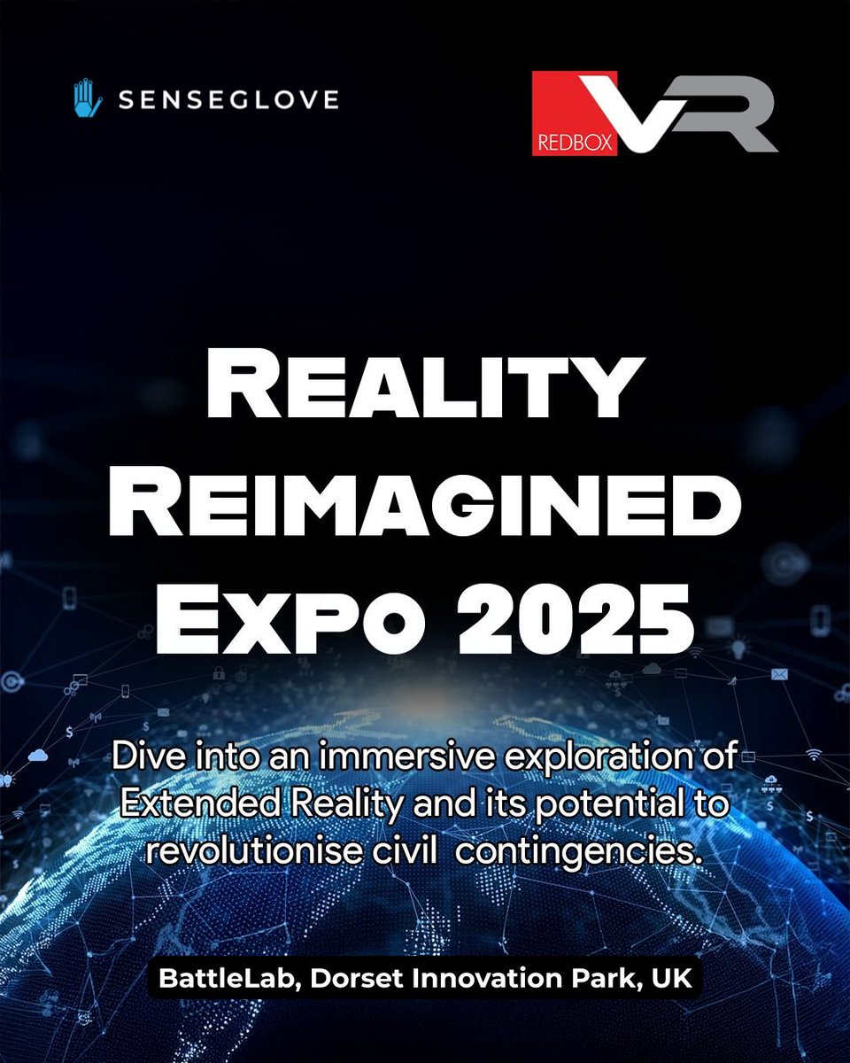 On June 26, we join <a href="/redboxvr/">RedboxVR</a> at the Reality Reimagined Expo, an event gathering pioneers in defence, law enforcement, and emergency services. 

Pierre-Stuart (Head of Business Development) will be on site to showcase our Nova 2 haptic gloves and their use cases in these sectors.