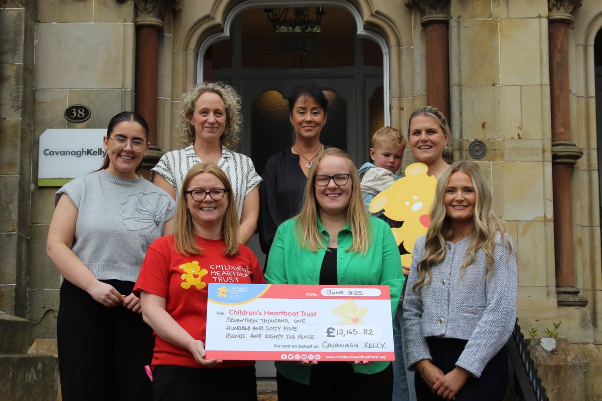 Today we had the privilege of presenting our two-year fundraising donation for our partnership with the Children’s Heartbeat Trust.
 
This charity holds a special place in our hearts, having supported the families of some of our team members over the years. 💛