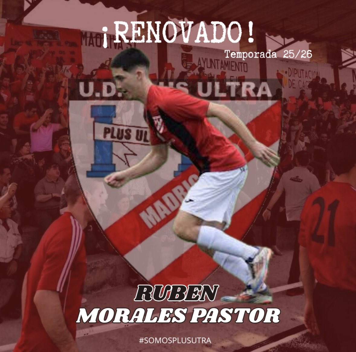 📣 𝗥𝗘𝗡𝗢𝗩𝗔𝗗𝗢 | Rubén continúa en el Plus Ultra.

Calidad y entrega para seguir dominando el centro del campo.

¡Aúpa Plus Ultra!
❤️🖤