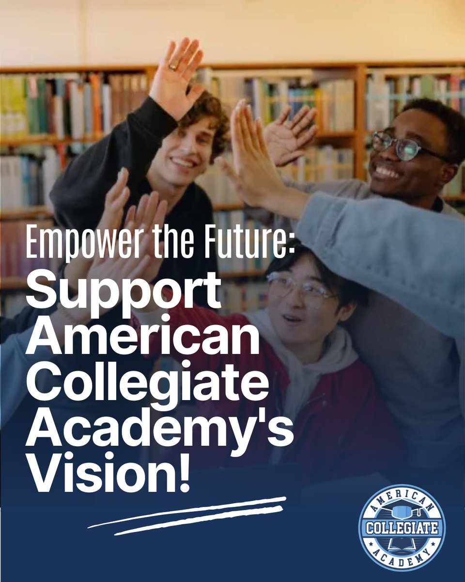 Why Support American Collegiate Academy?

☑️ Future-ready Education
☑️ Unparalleled Vision
☑️ Diverse Learning Programs
☑️ Tax Deductions

Donate Now: americancollegiate.academy/donations/