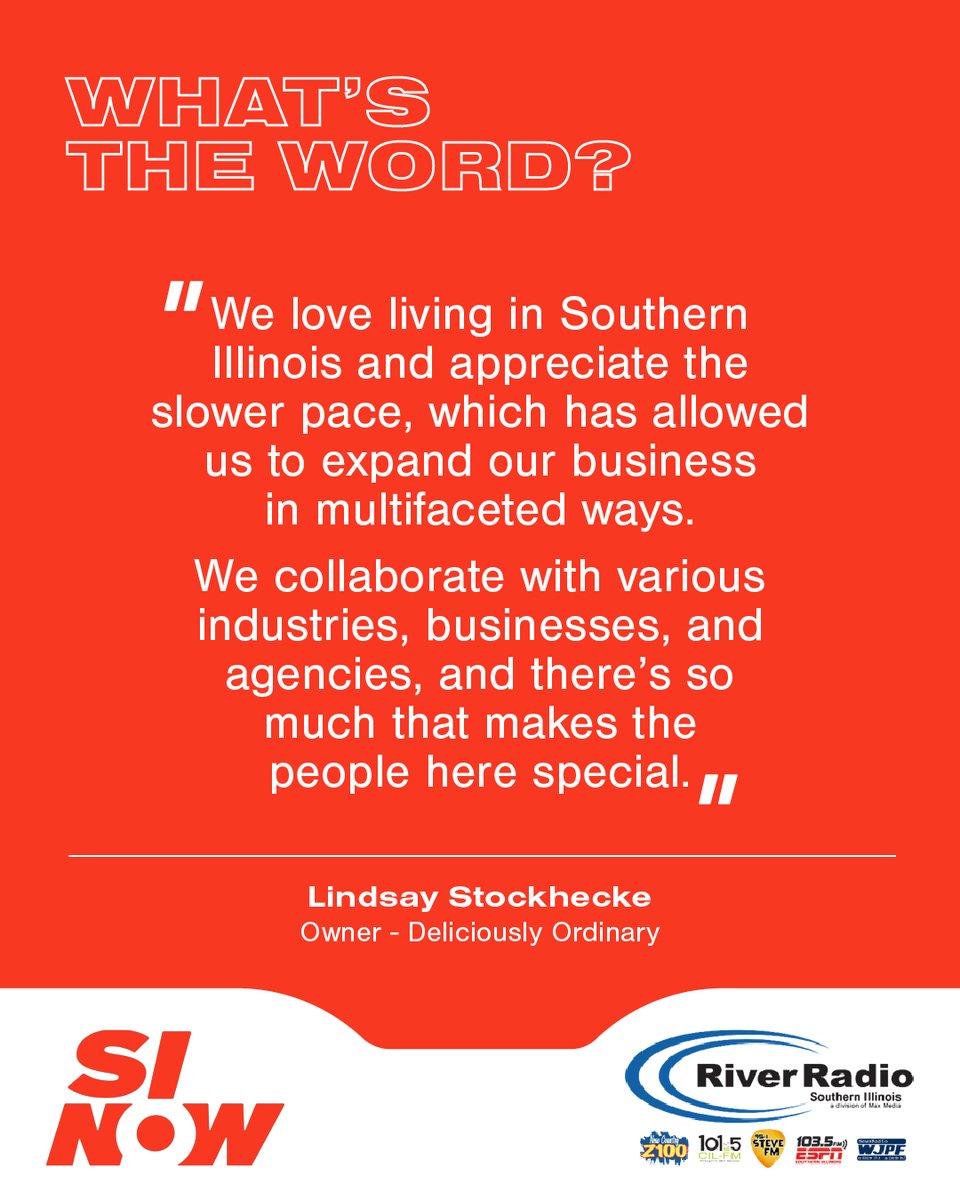 SouthernILNow's tweet image. For Lindsay Stockhecke of Deliciously Ordinary, Southern Illinois has offered more than inspiration — it's made collaboration and creativity part of how her business grows.
There's something special about this region.
#SINow #SouthernIllinoisBusiness #CreativeGrowth