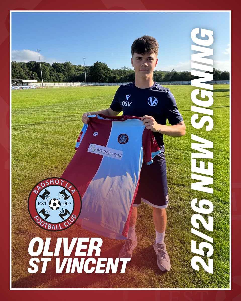 Badshot Lea FC (@blfc1907) on Twitter photo ✍️ PLAYER SIGNED ✍️
The club are delighted to announce the signing of Oliver St Vincent, on a season long loan from National League side <a href="/EastleighFC/">Eastleigh FC</a>
Ollie is a young, vibrant winger with a deadly eye for goal! And we are delighted to secure him for the season 👊
<a href="/ComCoFL/">Combined Counties Football League</a> ✍️ PLAYER SIGNED ✍️
The club are delighted to announce the signing of Oliver St Vincent, on a season long loan from National League side <a href="/EastleighFC/">Eastleigh FC</a>
Ollie is a young, vibrant winger with a deadly eye for goal! And we are delighted to secure him for the season 👊
<a href="/ComCoFL/">Combined Counties Football League</a>
