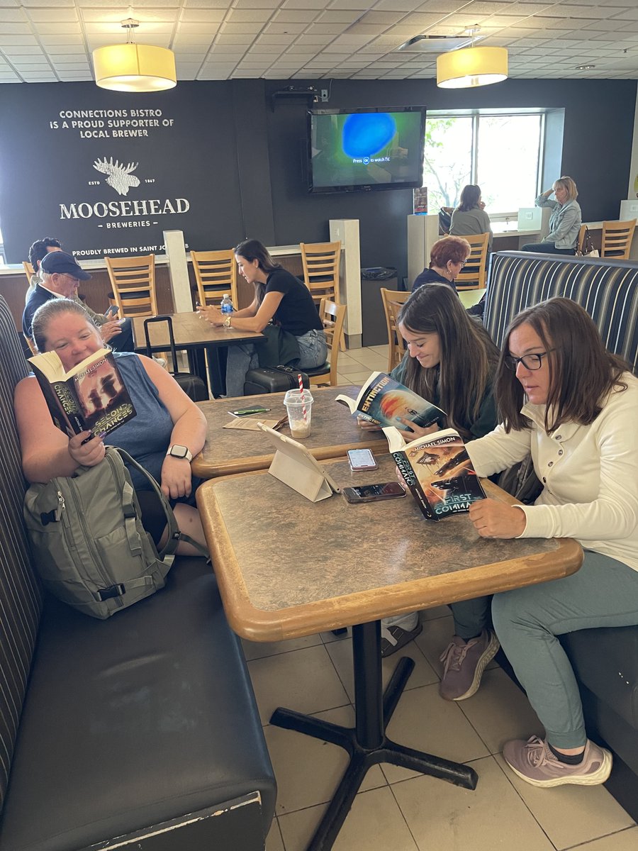 It looks like Jeff started something... My friend John is taking #FirstCommand, #SecondChances and #Extinction abroad. Can't wait to see where he ends up! ✈️ 🌎 #CanadianAuthor #OnTheMove #SciFi <a href="/StormLiterary/">StormLiteraryAgency</a>