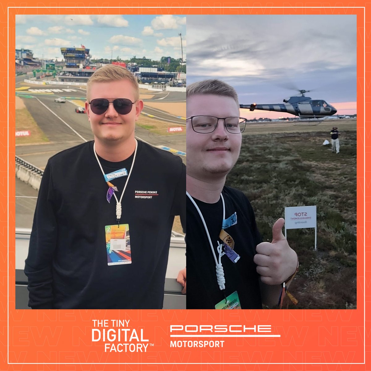 🎊 We made his dream come true, and he lived it 🏎️ 🚨 
Congratulations to the grand prize winner of our Porsche contest 👏 👏 

🔥 He had the chance to experience the 24 Hours of Le Mans from the inside, immersed in the legendary world of Porsche !
A big thanks to everybody 😍