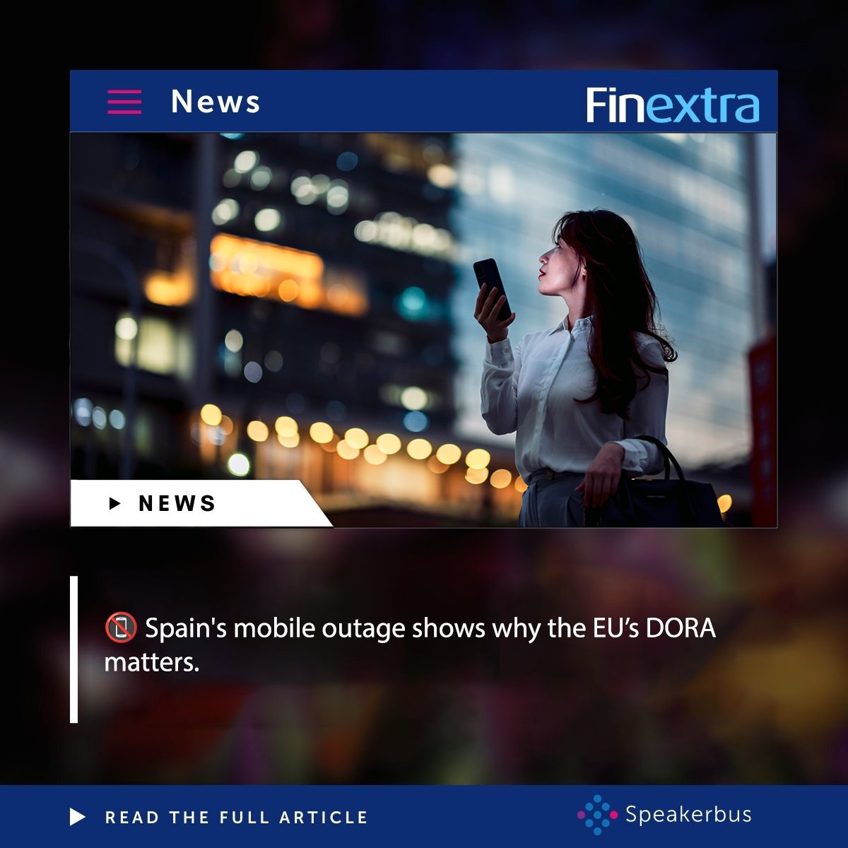 Speakerbus's tweet image. 📵 Spain&apos;s mobile outage shows why the EU’s DORA matters.
When networks fail, trading teams need resilient voice comms.
At Speakerbus, we highlight the role of internal Hoot networks during outages:
🔗 hubs.ly/Q03twtNF0
#DORA #CyberResilience #VoiceTrading #Speakerbus