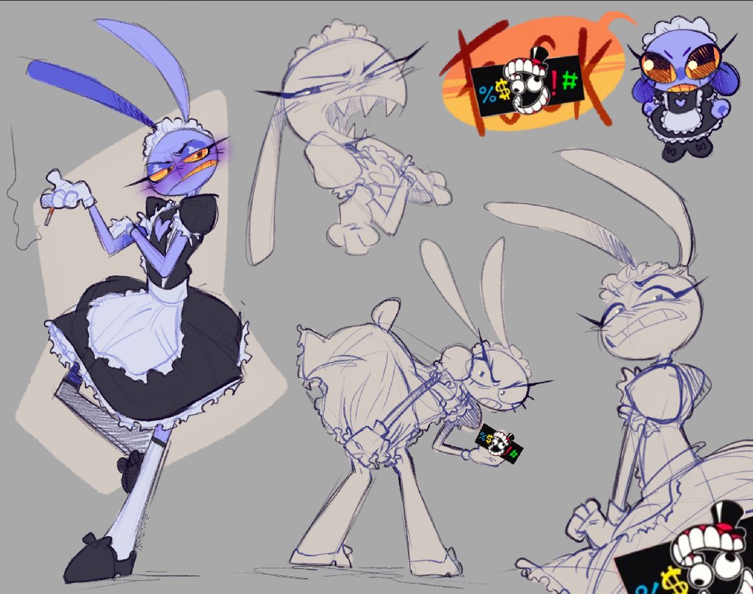 👀...
Finally had some time to draw for myself in between work... He he purple rabbit

#jaxTADC