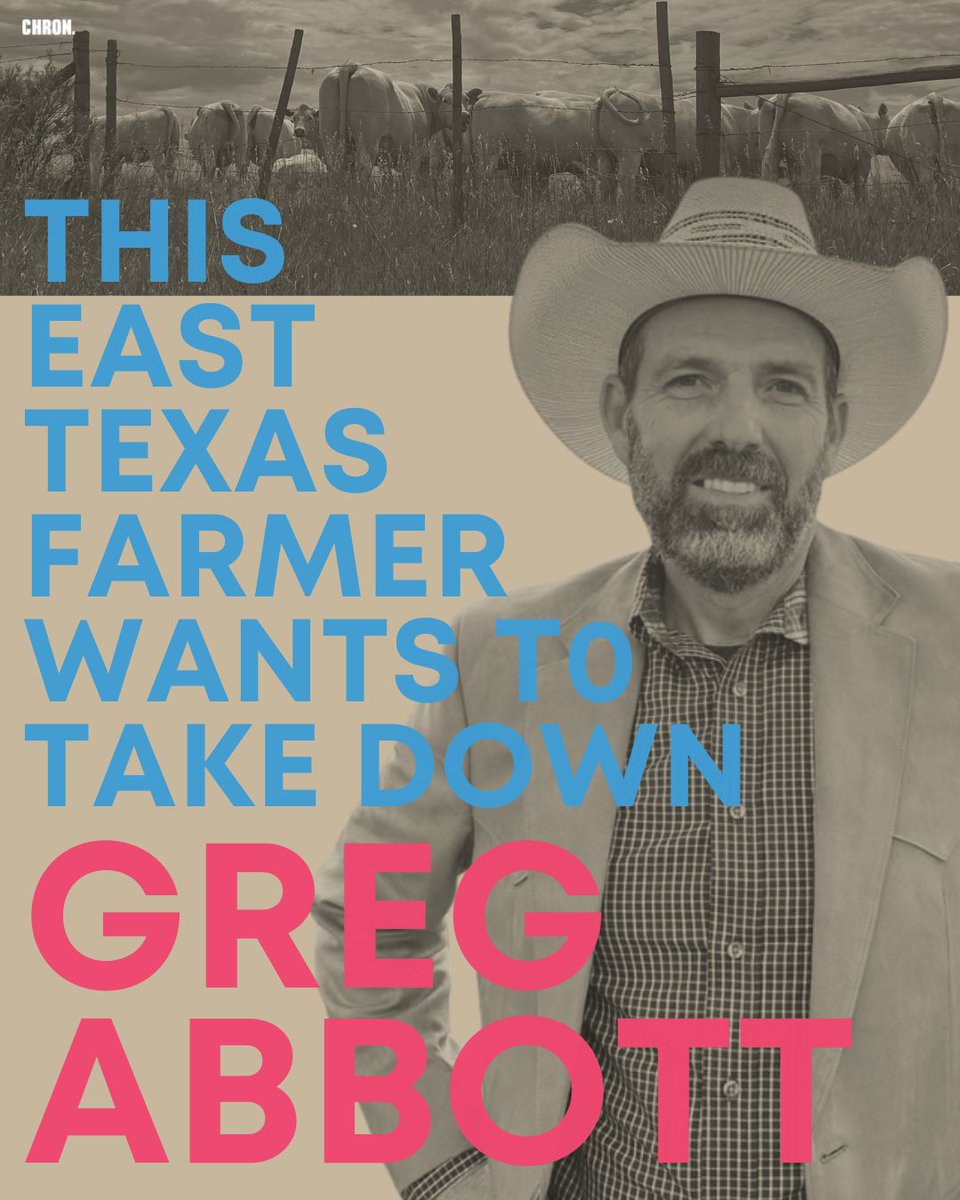 🐂 "You've heard about bulls in a China shop? Well, that's what Greg Abbott's been doing to the people of the state of Texas."

That’s how this Texas farmer described the governor—and he’s coming for his seat: bit.ly/3HVHkjG
