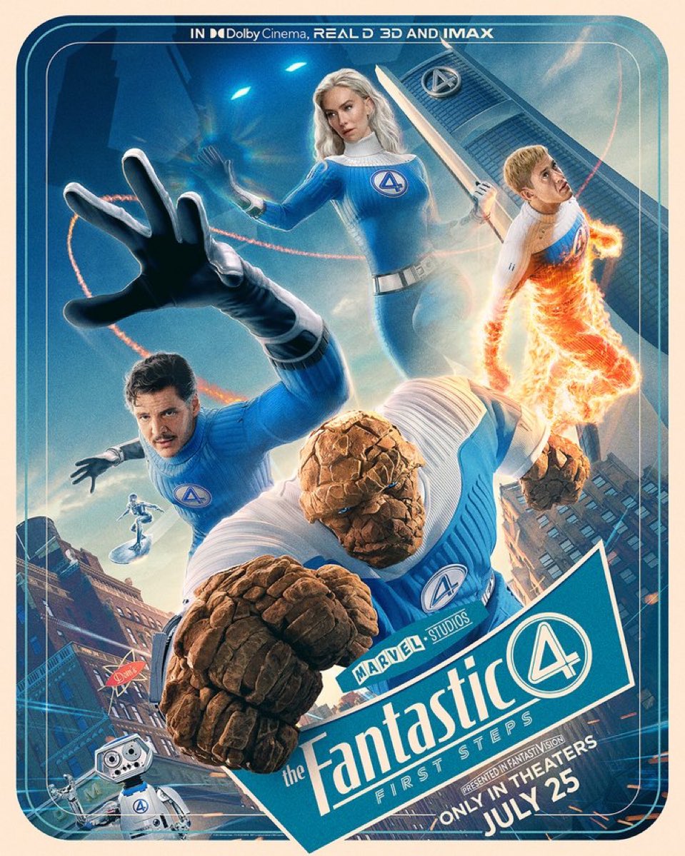 ¡Póster de 'THE FANTASTIC FOUR: FIRST STEPS'!