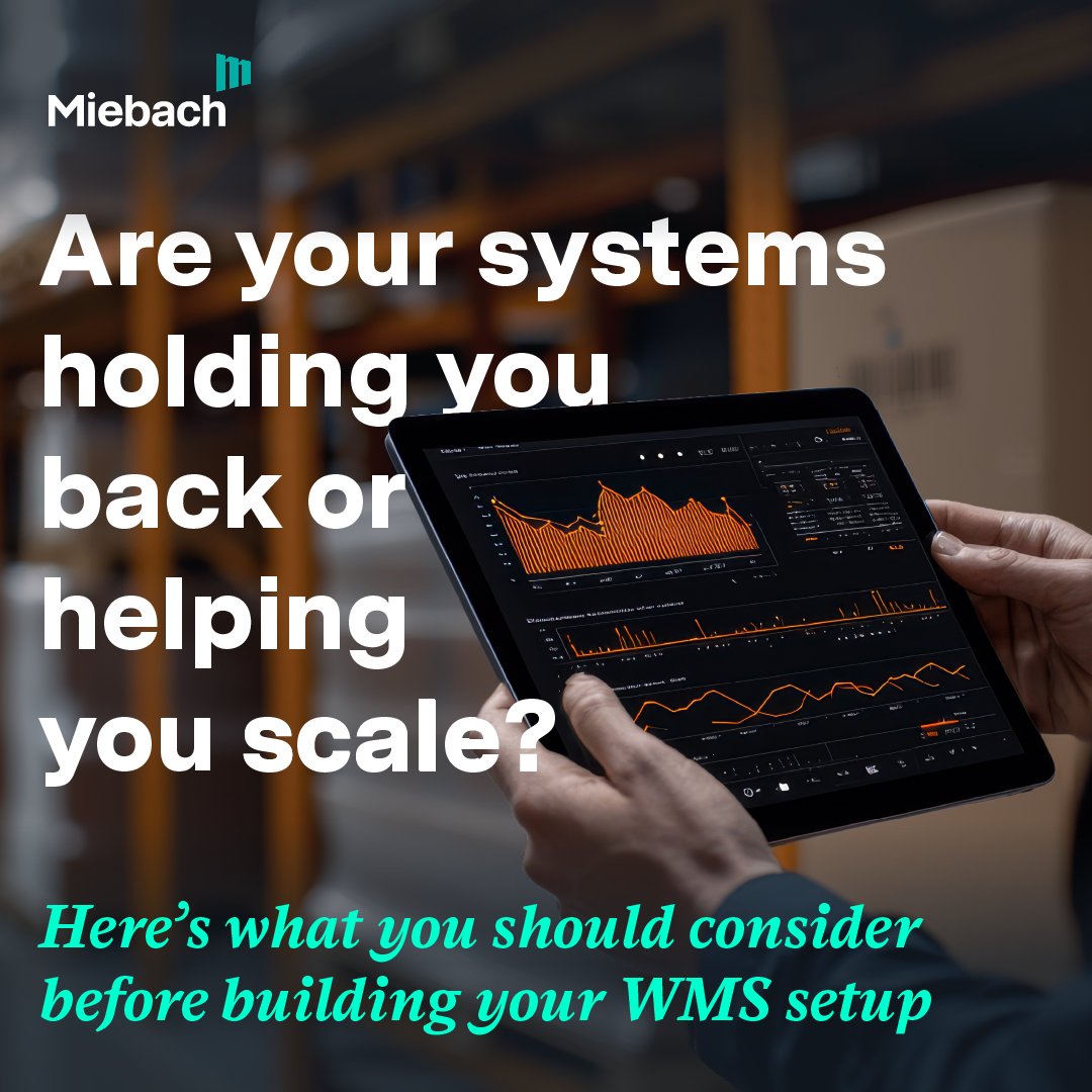 Miebach_Global's tweet photo. Is your WMS setup helping you scale or holding you back?

📈 Smart standardization simplifies the setup, speeds up rollouts, and unlocks real scalability.

Curious what this could look like in your organization? 
Let’s explore it together.
#WMS #SupplyChain #DigitalTransformation https://t.co/nLCmhAV9Pr