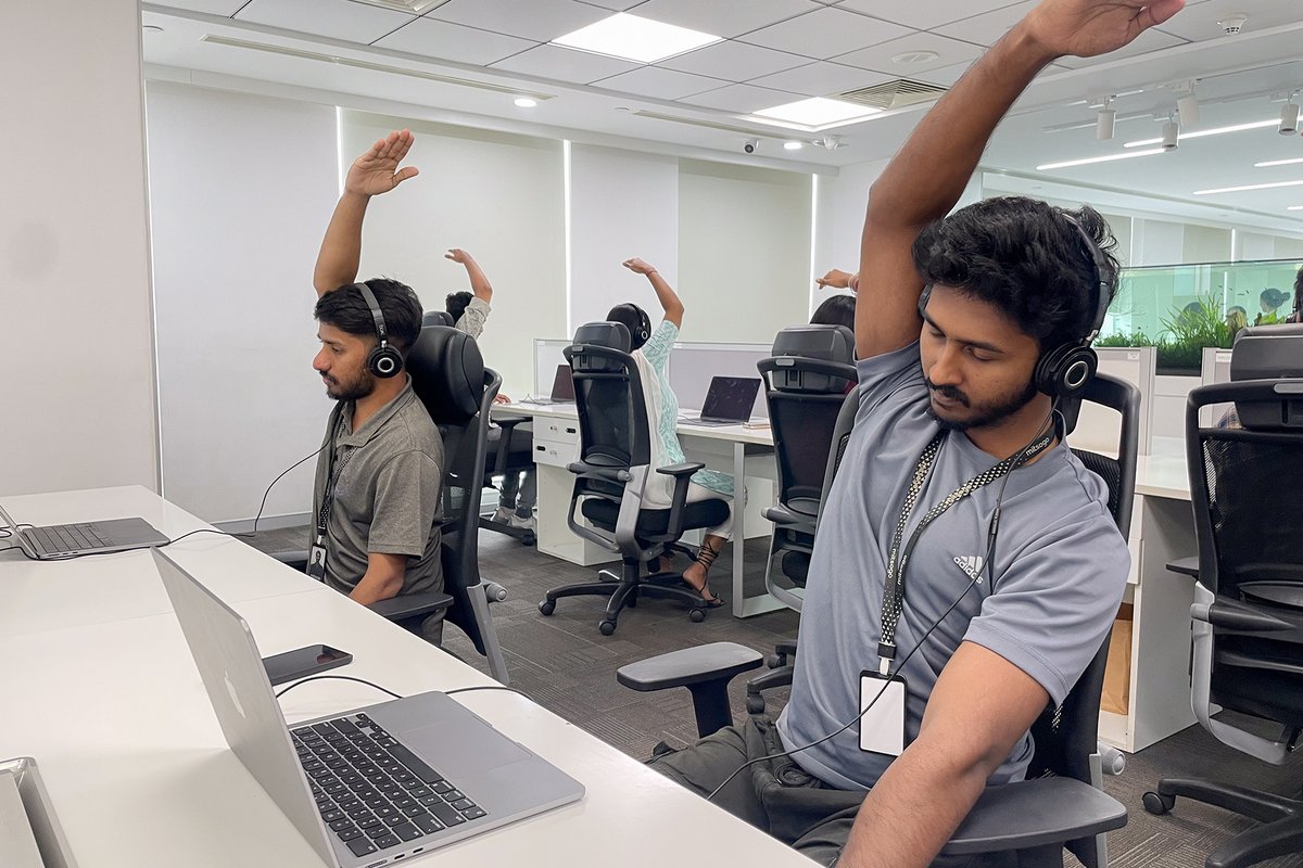 mitsogo's tweet photo. A mindful pause, right from our desks!🧘

In celebration of International Yoga Day, we stepped away from our routines for a virtual yoga session, giving us a moment to step back - breathe, stretch, and reconnect with ourselves. Check it out->

#InternationalYogaDay #thehexnode https://t.co/piaucjyTuq
