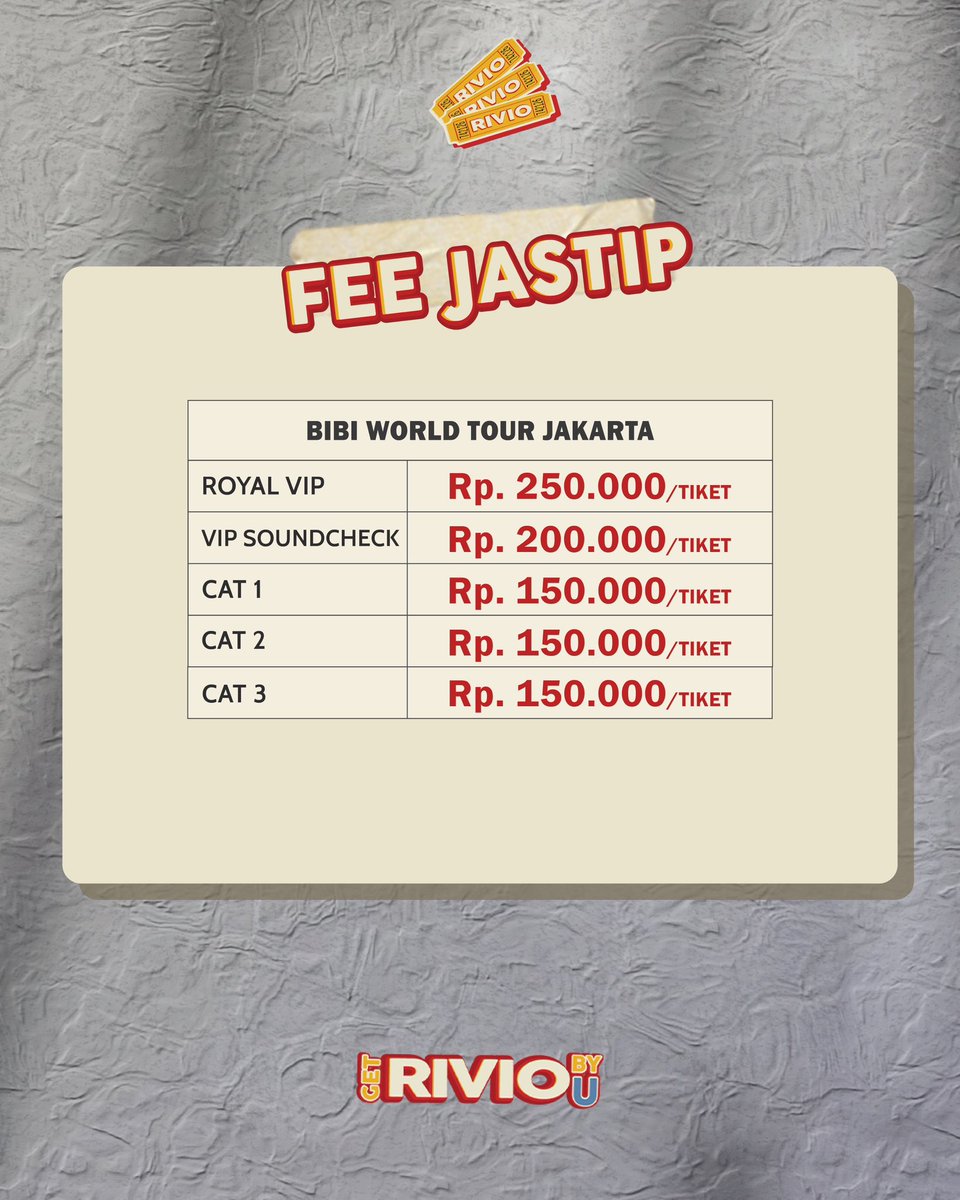 Get Rivio by U | Jastip Tiket Konser ๐ซ tweet media
