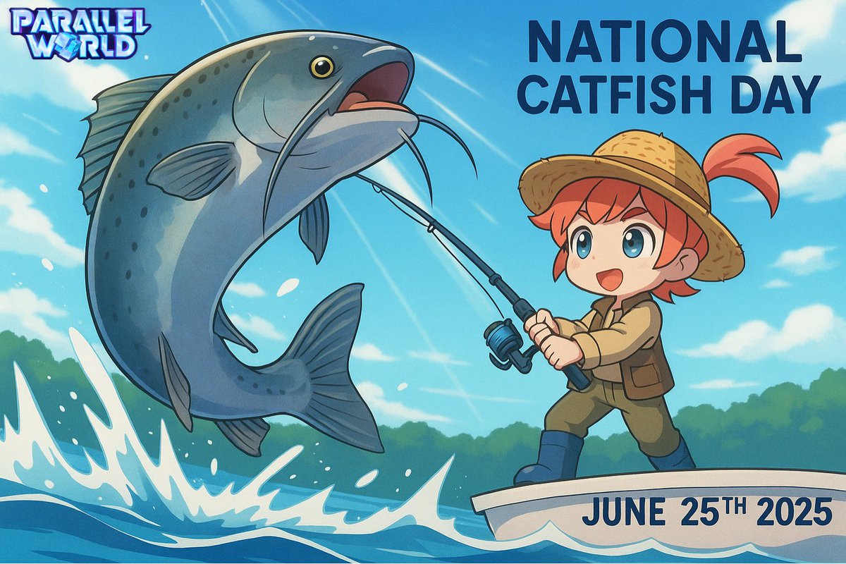 🐟 *June 25 – Catfish Day*
*Eva asked why catfish have whiskers. Still waiting on an answer. 🎣*
Vote in Discord’s *Holiday Vibes Check* — crispy, grilled, or swimming free?
🐱‍👤 Every vote earns a spin!
shorturl.at/iG5rH