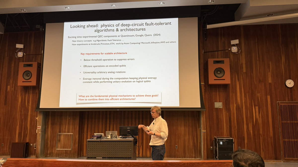 Gabriel Landi (@landi_qt2) on Twitter photo Misha Lukin looking ahead on the transition from physical to logical qubits through error correction. Want to see more? Keep an eye out for the recording of the talk by following <a href="/CCQS_UofR/">Rochester Coherence and Quantum Science Conference</a>. Misha Lukin looking ahead on the transition from physical to logical qubits through error correction. Want to see more? Keep an eye out for the recording of the talk by following <a href="/CCQS_UofR/">Rochester Coherence and Quantum Science Conference</a>.