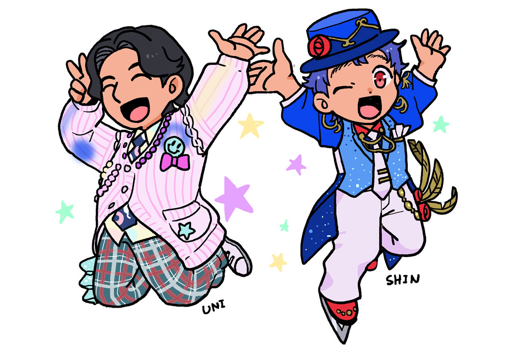 「dramatic prism team」|てつじのイラスト
