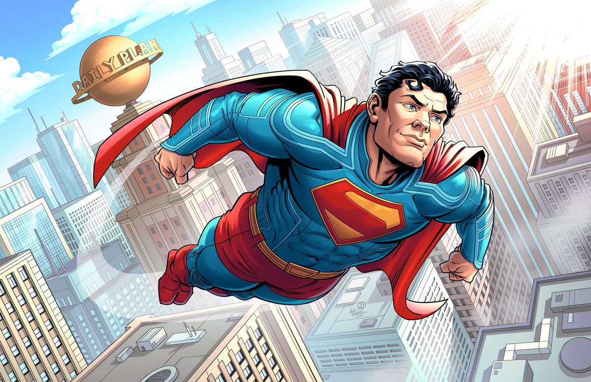 Look up 👀👆Finally finished this big piece! I poured as much detail into this one as I could, super happy with how it turned out 😃 Stay tuned for more! Thanks everyone for the continued support! #superman #manofsteel #clarkkent #dc #superhero #hope #fanart #clipstudiopaint #art