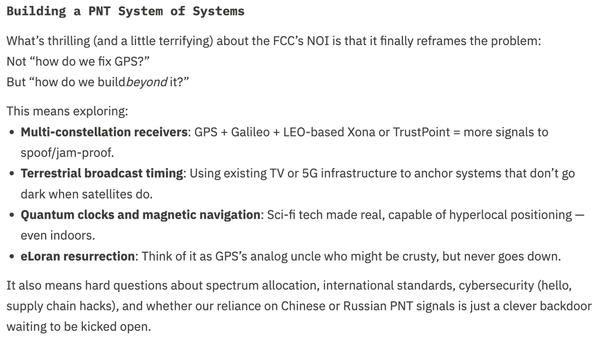 A clear, compelling look at why America needs backup for GPS — and how 5G-powered PNT could be part of the answer via <a href="/hackernoon/">HackerNoon | Learn Any Technology</a>

"Why is the FCC’s PNT inquiry the most important, overlooked tech story of 2025?"