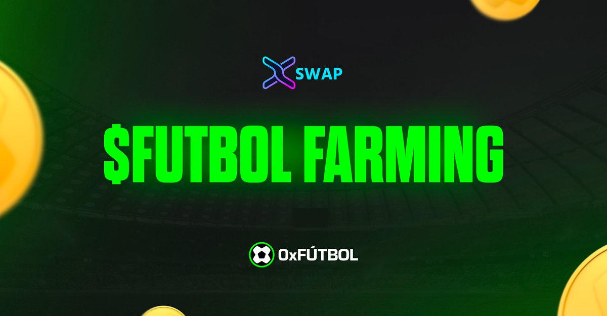 0xFútbol (@0xfutbol) on Twitter photo 🚨 Farming is LIVE on <a href="/XSwapProtocol/">XSwap Protocol</a>! 🚨
Add liquidity to the FUTBOL/XDC pool & stake your LP tokens to earn extra $FUTBOL rewards 🌾
Start here 👉 app.xspswap.finance/swap#/farm/10
How-to 🎥 youtube.com/watch?v=p8WmzI…
Missed the AMA? 🎙 x.com/i/spaces/1djGX…
Support the ecosystem, earn 🚨 Farming is LIVE on <a href="/XSwapProtocol/">XSwap Protocol</a>! 🚨
Add liquidity to the FUTBOL/XDC pool & stake your LP tokens to earn extra $FUTBOL rewards 🌾
Start here 👉 app.xspswap.finance/swap#/farm/10
How-to 🎥 youtube.com/watch?v=p8WmzI…
Missed the AMA? 🎙 x.com/i/spaces/1djGX…
Support the ecosystem, earn