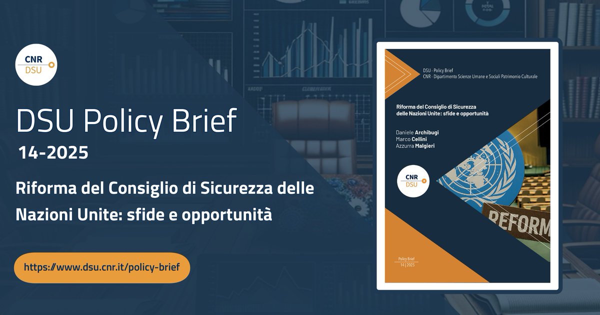 CNR DSU (@cnrdsu) on Twitter photo 🌍 La riforma del Consiglio di Sicurezza (CdS) delle Nazioni Unite è dibattuta da almeno trent’anni senza risultati. L’ultimo Policy Brief del CNR DSU analizza alcune proposte 👉dsu.cnr.it/policy-brief/d… <a href="/CNRsocial_/">CNR Consiglio Nazionale delle Ricerche</a> 🌍 La riforma del Consiglio di Sicurezza (CdS) delle Nazioni Unite è dibattuta da almeno trent’anni senza risultati. L’ultimo Policy Brief del CNR DSU analizza alcune proposte 👉dsu.cnr.it/policy-brief/d… <a href="/CNRsocial_/">CNR Consiglio Nazionale delle Ricerche</a>