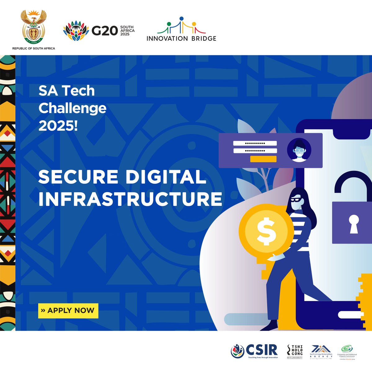 Building cybersecurity or digital trust solutions for SMMEs? Apply for the #SATechChallenge2025 under Secured Digital Infrastructure and win global exposure and support.
Deadline: 30 June
satechchallenge.co.za