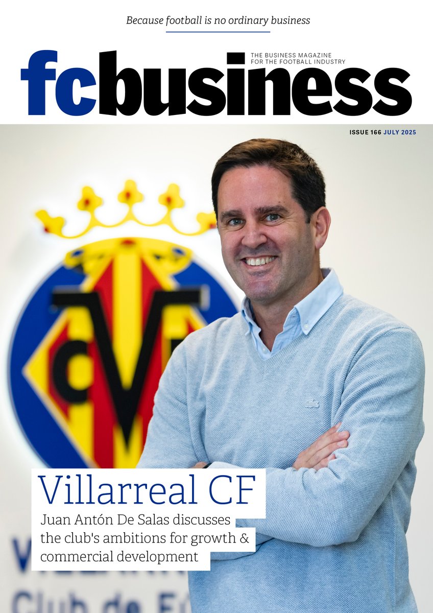 fcbusiness Magazine (@fcbusiness) on Twitter photo The Future's Bright For Villarreal CF: The digital version of fcbusiness Issue 166 is available to read online ➡️ bit.ly/fcbusiness166
IN THIS ISSUE:
<a href="/VillarrealCF/">Villarreal CF</a>: Juan Antón De Salas discusses the club's ambitions for growth & commercial development.
Also in this issue… The Future's Bright For Villarreal CF: The digital version of fcbusiness Issue 166 is available to read online ➡️ bit.ly/fcbusiness166
IN THIS ISSUE:
<a href="/VillarrealCF/">Villarreal CF</a>: Juan Antón De Salas discusses the club's ambitions for growth & commercial development.
Also in this issue…