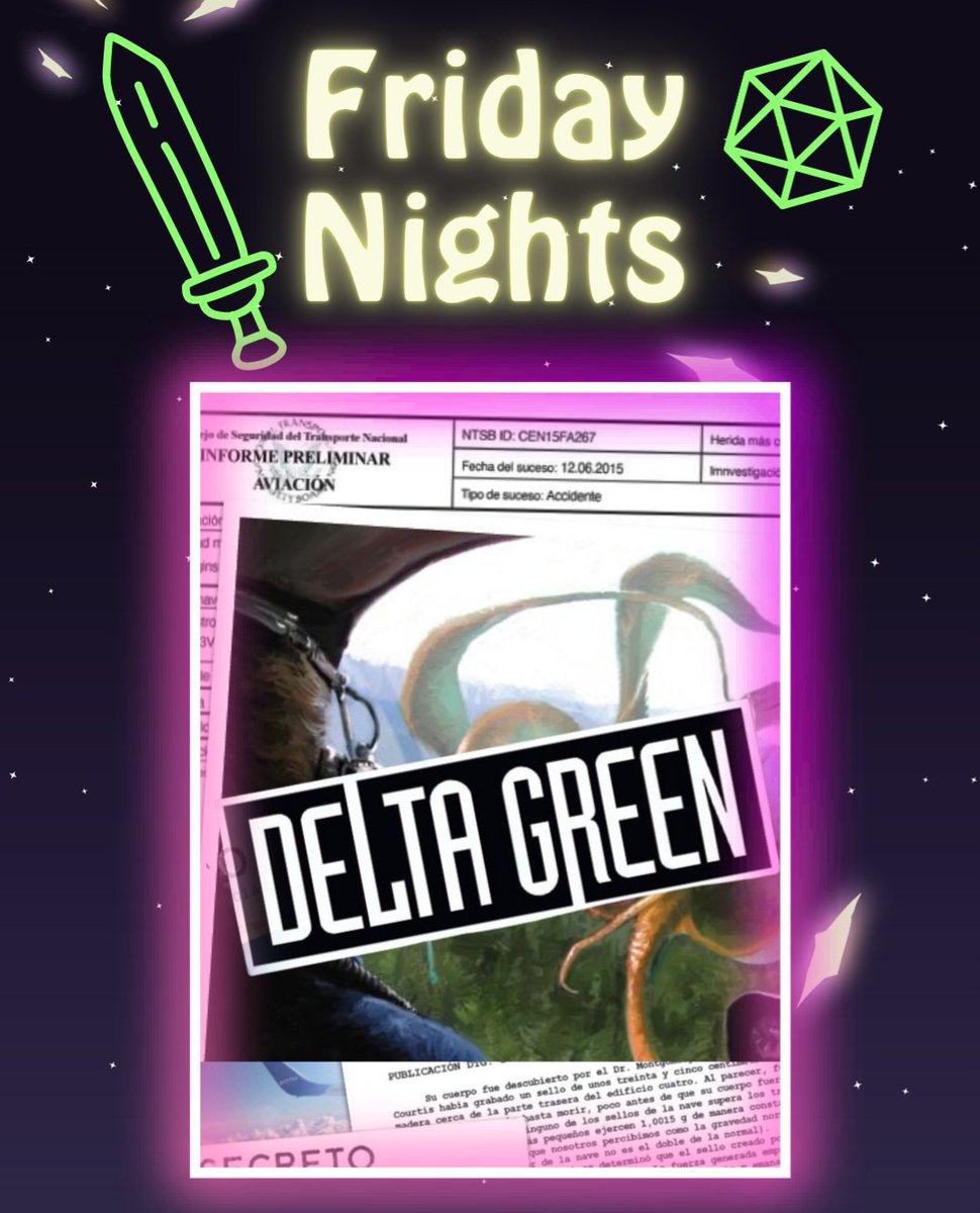 alealleida's tweet photo. 📢¡Un poquito más de información sobre nuestra partida de Delta Green (Cthulhu)! https://t.co/OGr7RWWXkc
