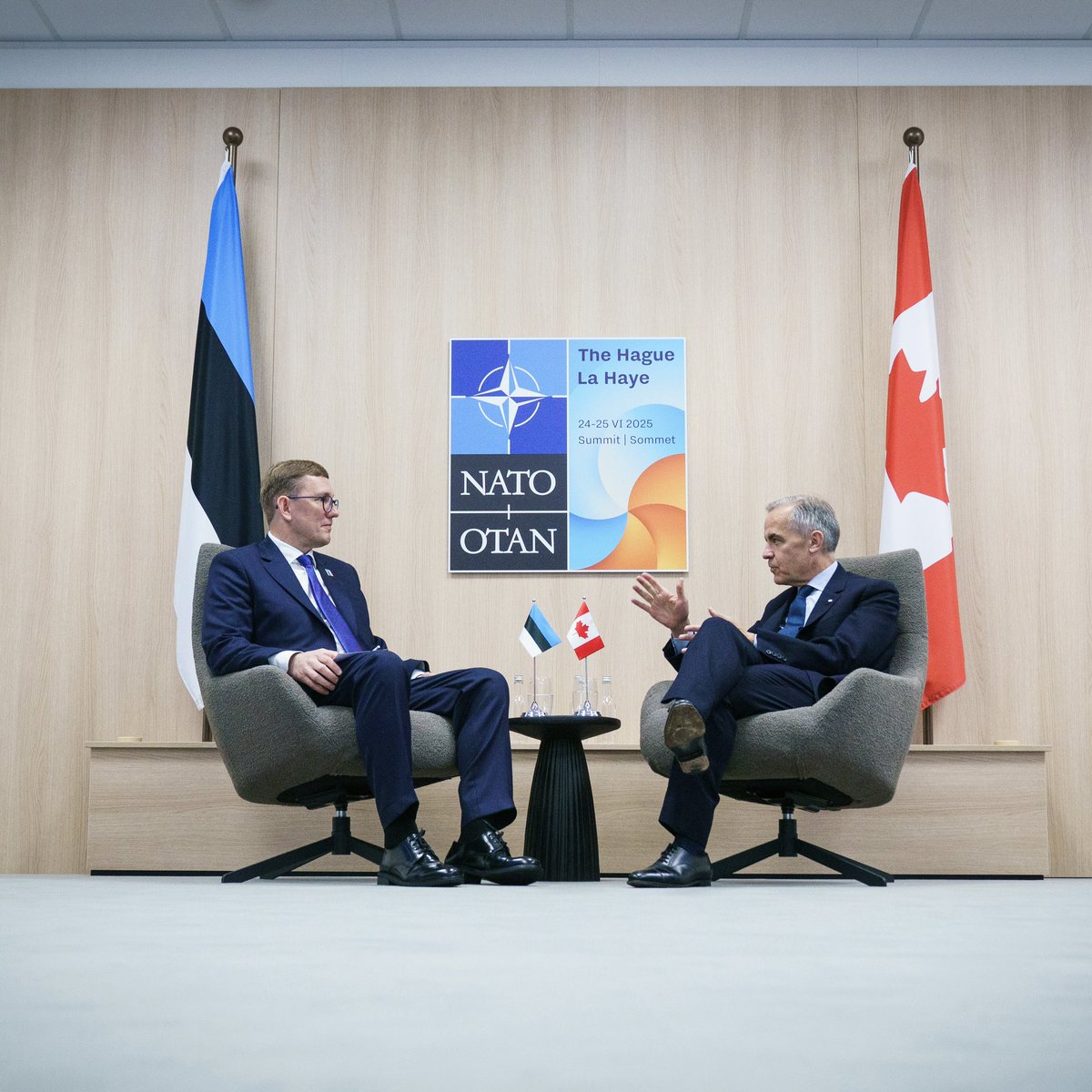 Estonia is a close friend to Canada — and on the front lines of our Alliance's collective defence.
 
Our two nations are united in purpose: to secure NATO on all fronts, defend against hybrid threats, and meet Russian aggression with strength and resolve.