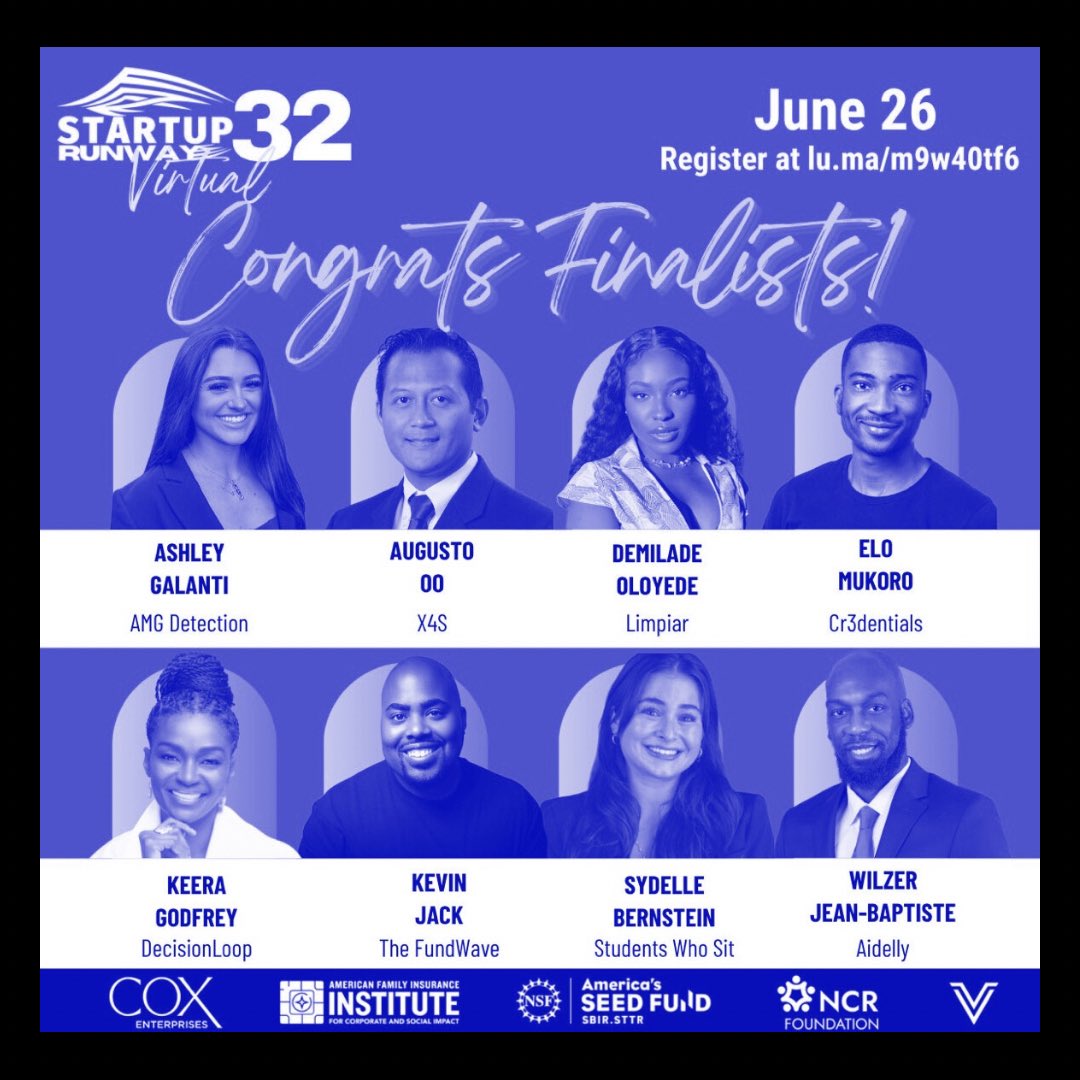 This Thursday, June 26 at 3PM our CEO <a href="/Metachaser24/">Elo</a> will be pitching at the  Startup Runway Virtual Showcase. Where the top founders will compete for a shot at a $10K non-dilutive grant.

Come cheer us on, connect with fellow innovators, and see what early-stage excellence really