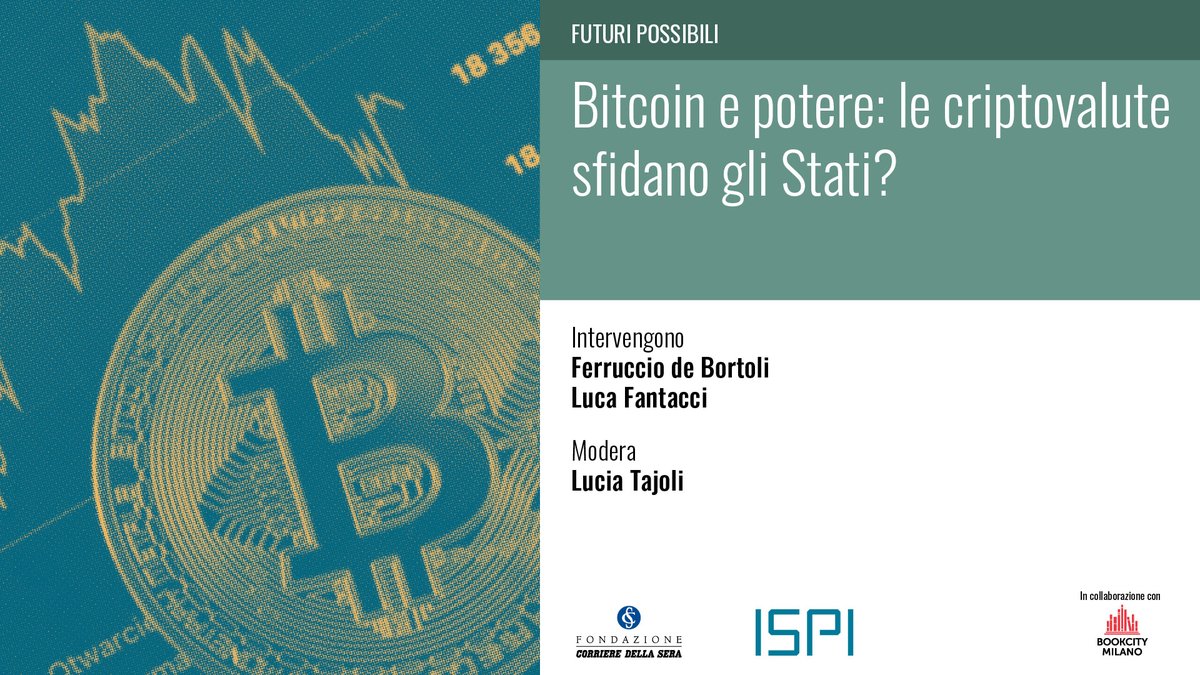 Lunedì 30 giugno, alle ore 19, nel giardino di Palazzo Clerici (via Clerici 5): il terzo incontro del #SummerFestival realizzato con
<a href="/ispionline/">ISPI</a>, in collaborazione con <a href="/BOOKCITYMILANO/">BookCity Milano</a>.
Con <a href="/DeBortoliF/">Ferruccio de Bortoli</a>, Luca Fantacci. Modera Lucia Tajoli.
Prenotati qui ispionline.it/it/evento/bitc…