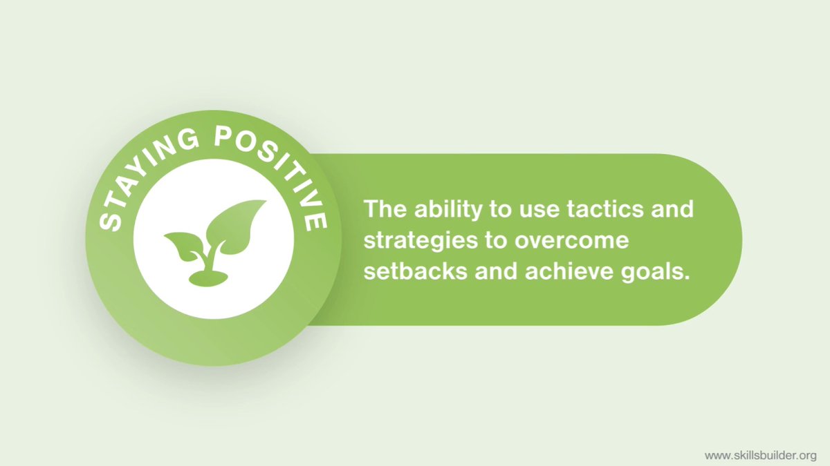 In the middle of a busy term, how do you stay calm and keep trying when something goes wrong? Check out the #stayingpositive <a href="/Skills_Builder/">Skills Builder Partnership</a> steps and building blocks here:
skillsbuilder.org/uni.../staying…