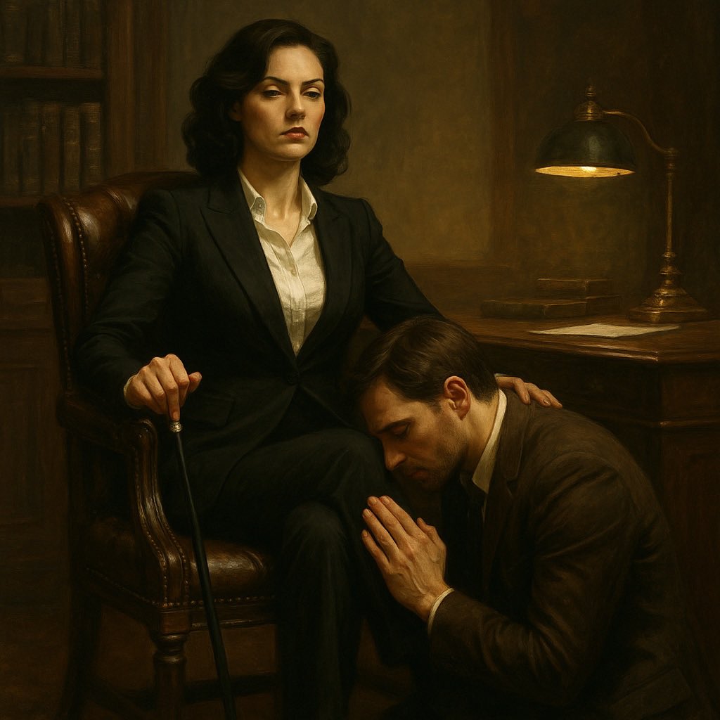 الخضوع ليس ضعفا ولكنه طقس من طقوس القوة 
#الخضوع_الواعي
#سلطة_أنثوية
#هو_يجثو
#أنوثة_مهيمنة
#رجولة_خاضعة
#أنثى_لا_تُقاوم
#بكلمة_تأمر
#طاعة_الهيبة
#يخضع_لها
#أنثى_تأمر_فيسمع •#FemaleDomination
•#PowerfulWoman
#KneelForHer
•#ObedientMan
•#SheOwnsHim