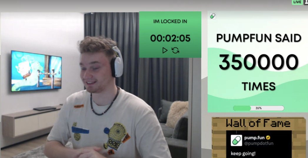 350,000 pumpfuns said — 35% COMPLETE

We are officially over one third of the way to $1MIL

Thank you for tuning in, clipping, making memes and keeping me sane(ish)

pumpfun pumpfun pumpfun
$1MIL
